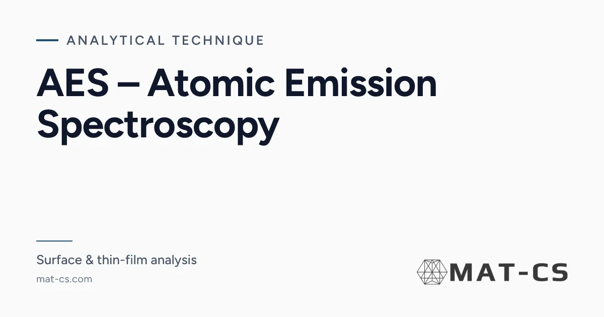 AES – Atomic Emission Spectroscopy | Materials Characterization Services