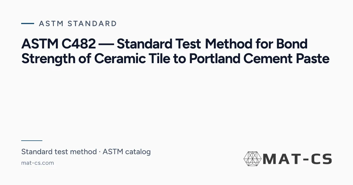 ASTM C482 | Materials Characterization Services