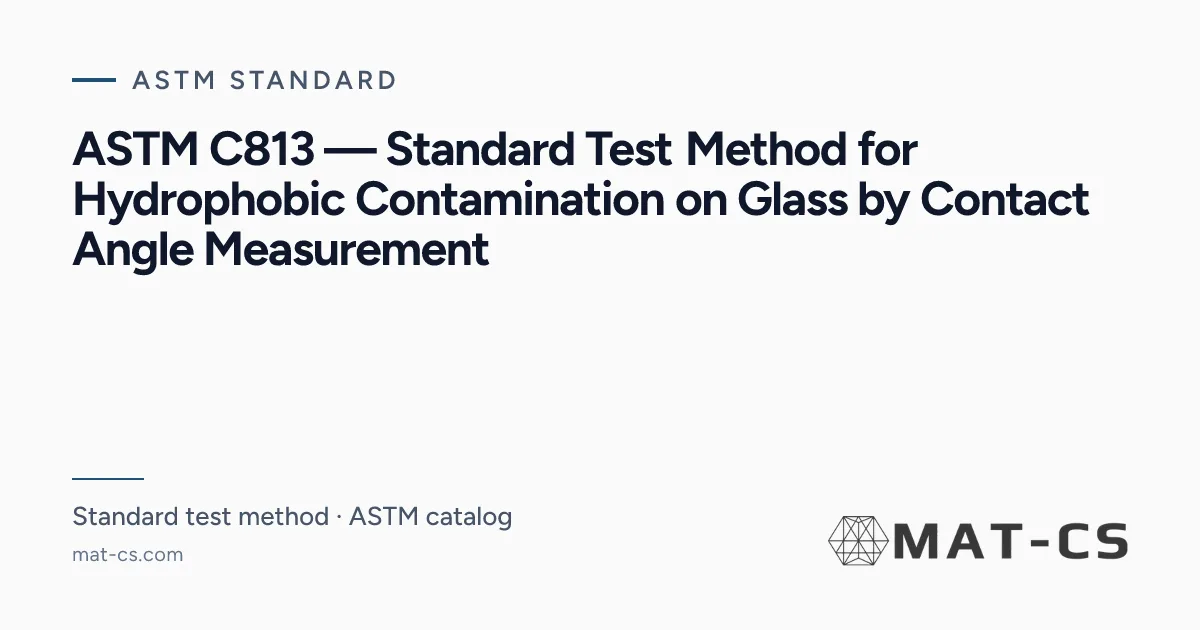 ASTM C813 | Materials Characterization Services