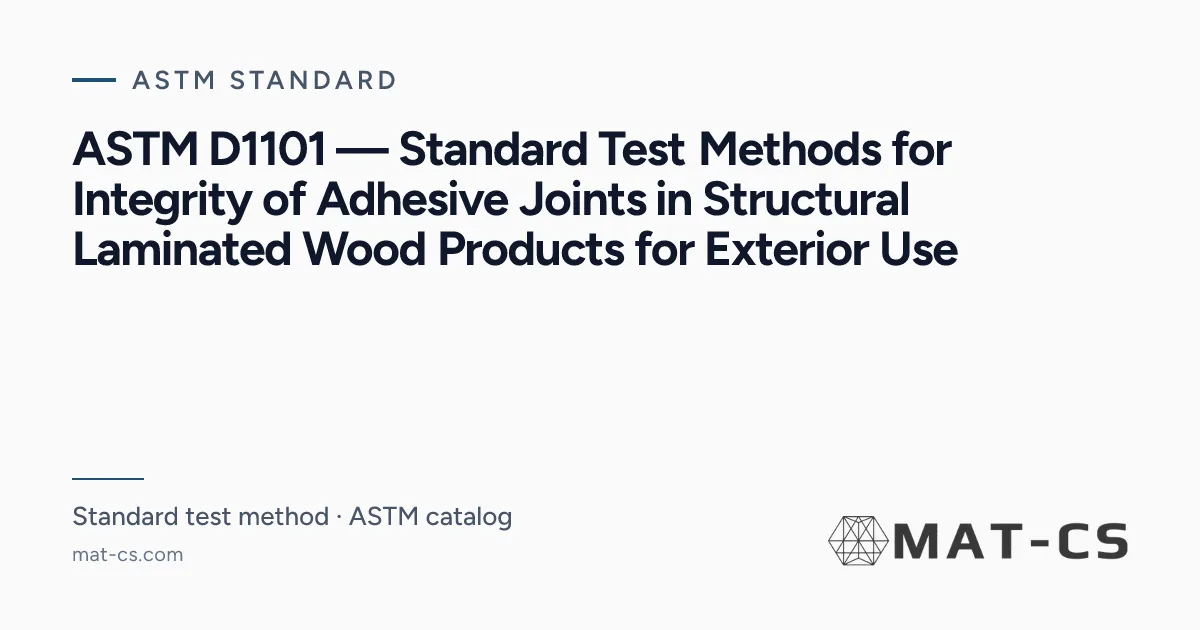 ASTM D1101 | Materials Characterization Services