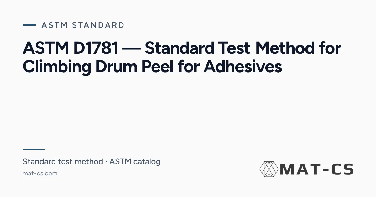 ASTM D1781 | Materials Characterization Services
