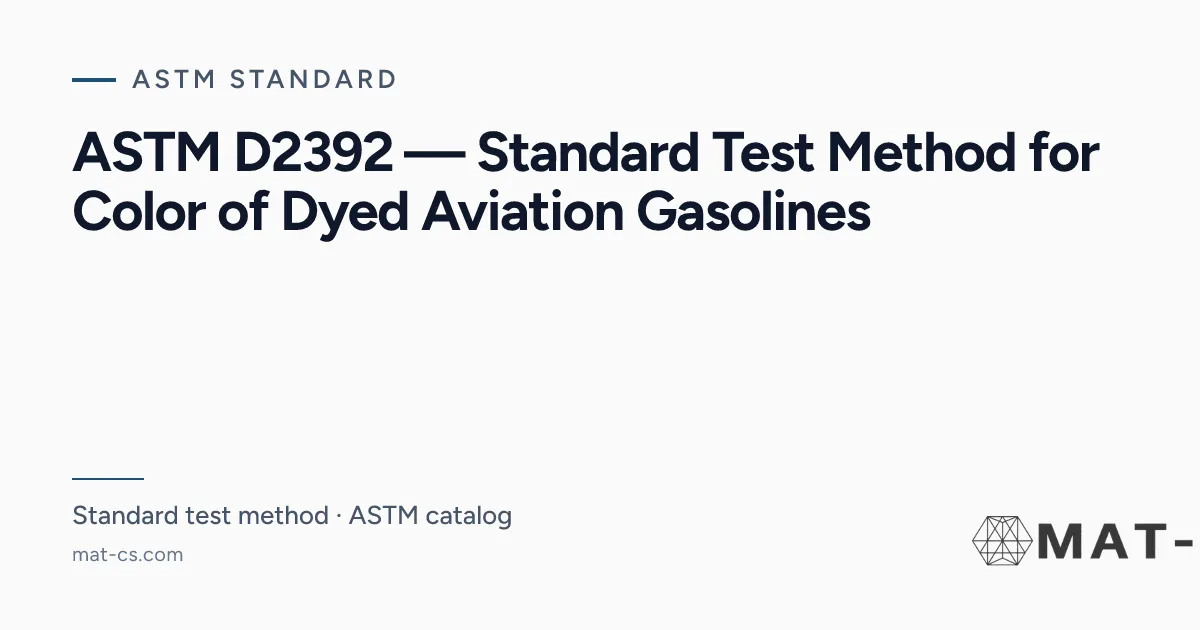 Code D2392 ASTM D2392 | Materials Characterization Services