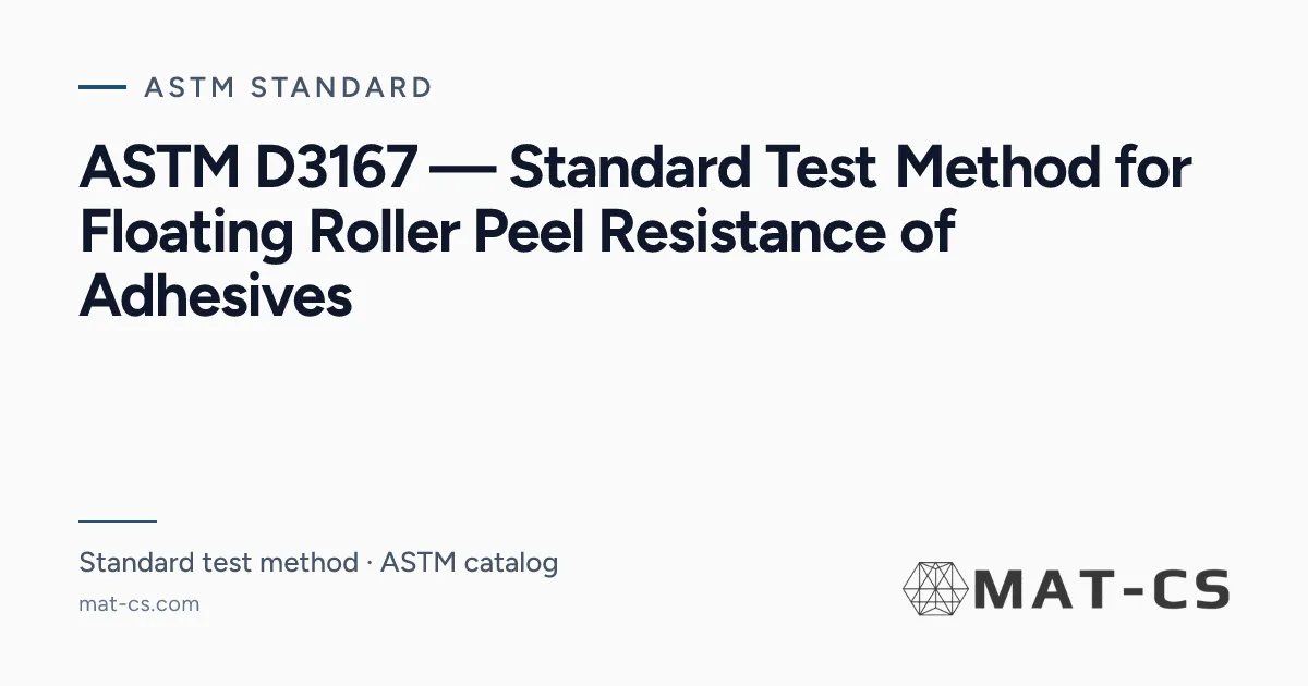 D3167 ASTM D3167 | Materials Characterization Services
