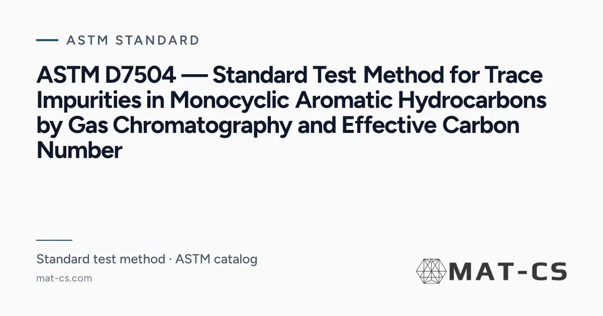 ASTM D7504 | Materials Characterization Services
