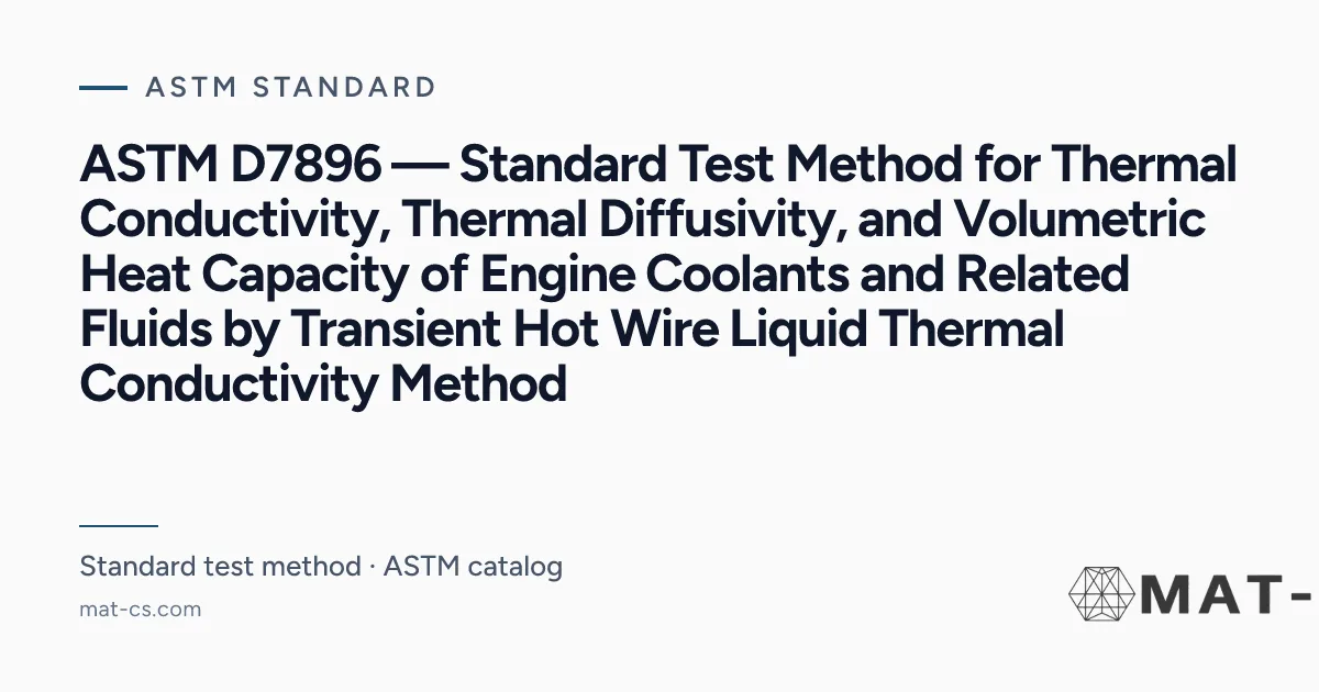 ASTM D7896 | Materials Characterization Services