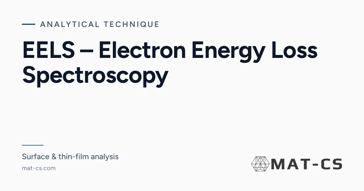 EELS – Electron Energy Loss Spectroscopy | Materials Characterization ...
