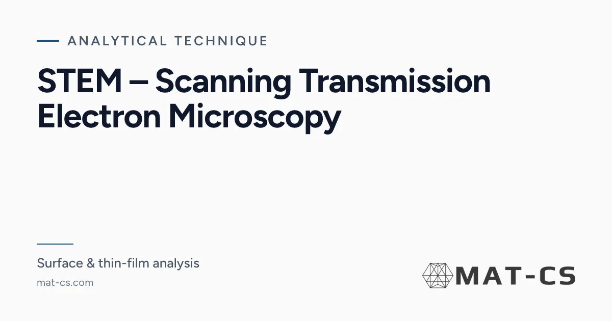 STEM – Scanning Transmission Electron Microscopy | Materials ...